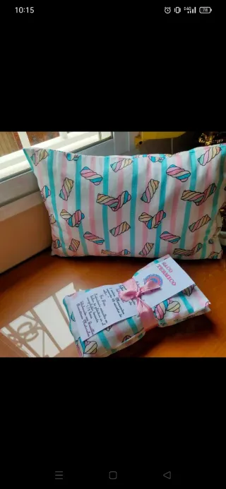 Lote Saquito Térmico + Cojín Reposacabezas