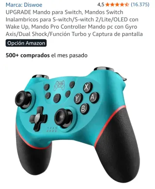 Mando Inalámbrico Switch Azul