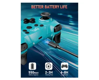 Mando Inalámbrico Switch Azul