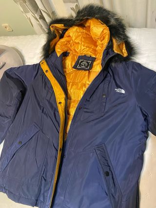 Anorak con etiqueta The North Face Azul y Naranja