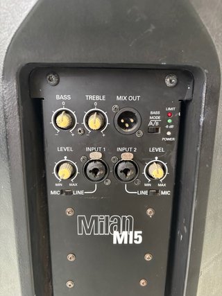 2 Altavoces TurboSound Milan M15 Negro