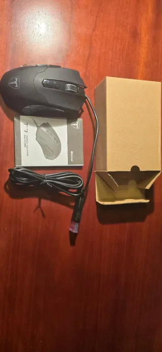 Ratón Gaming Negro con Cable