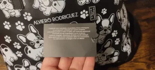 Borsa Alviero Rodriguez Frenchies Nera