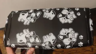 Borsa Alviero Rodriguez Frenchies Nera