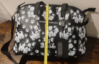 Borsa Alviero Rodriguez Frenchies Nera