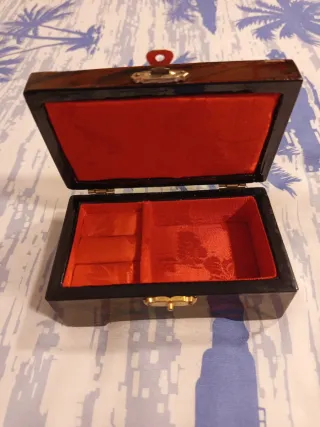 Joyero antiguo madera estilo oriental