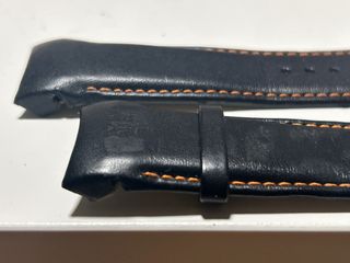 Correa de piel Tissot negra