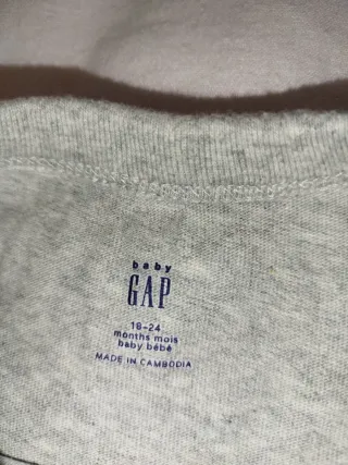 Pelele GAP Bebé Gris Jaspeado