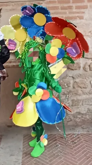 Disfraz de Flores Talla unica