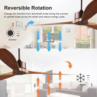 Ventilador Techo REIGA 165cm Madera