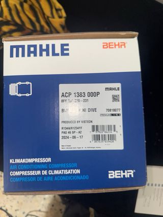 Compresor A/A BMW y Mini Mahle