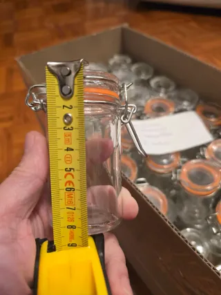 70 Tarros de Vidrio Cierre Hermético