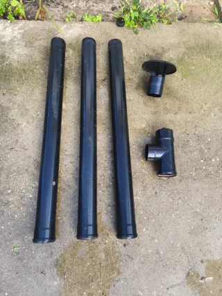 Tubos salida humos estufa pellets