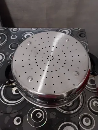 Scolapasta/Vaporiera Acciaio Inox 25/23cm