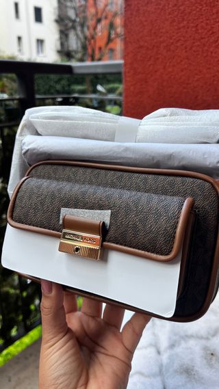 Borsa Michael Kors nuova marrone e oro