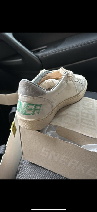 Golden Goose Talla 41 Beige/Plata