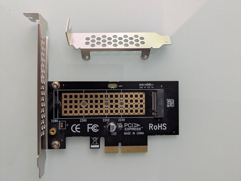 Adaptador NVMe M.2 a PCIe