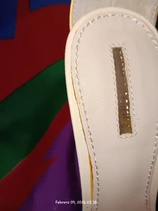 Sandalias Tacón Beige Talla 36 Nuevas