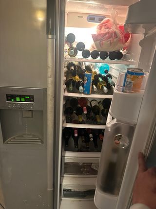 Nevera LG Americana Plata Buen Estado