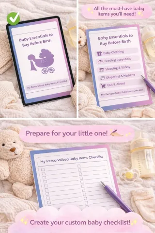 Baby Essentials Printable Checklist PDF