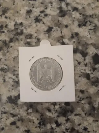 Moneda 5 Marcos 1978 Gustav Stresemann plata