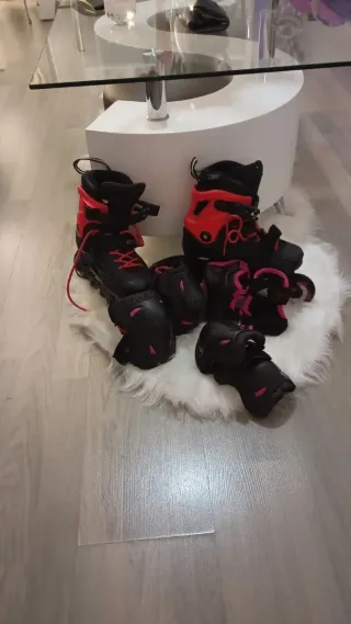 Kit Patinaje Casco y Protecciones