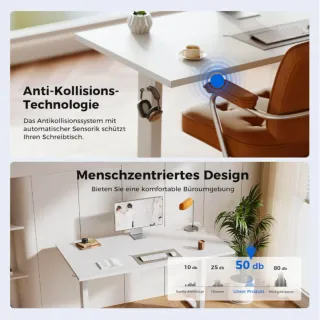 Escritorio Eléctrico Elevable 160x60