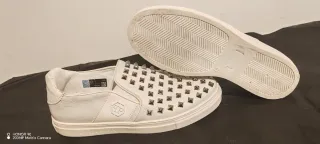 Zapatillas Philipp Plein Blancas Tachuelas Unisex