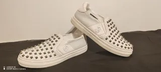 Zapatillas Philipp Plein Blancas Tachuelas Unisex