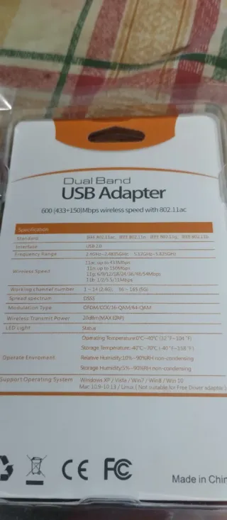 Adaptador USB WiFi Dual Band