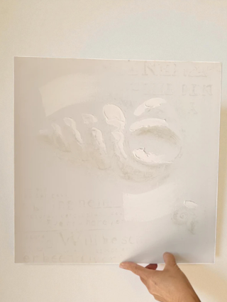 Set di 4 quadri con effetto rilievo