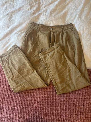 Pantalón Mango Marrón Talla M