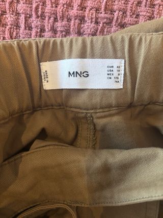 Pantalón Mango Marrón Talla M