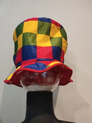 Sombrero disfraz Payaso Multicolor, Reversible