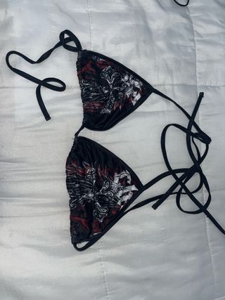 Top bikini estampado tribal