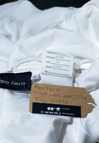 Mono Blanco Natural Largo para Eventos