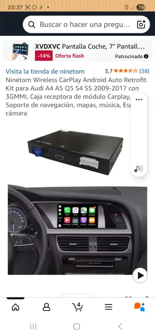 Módulo Carplay Android Auto WiFi LVDS