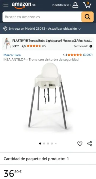 TRONA INFANTIL PERFECTO ESTADO ESTÉTICO Y FUNCIÓN!