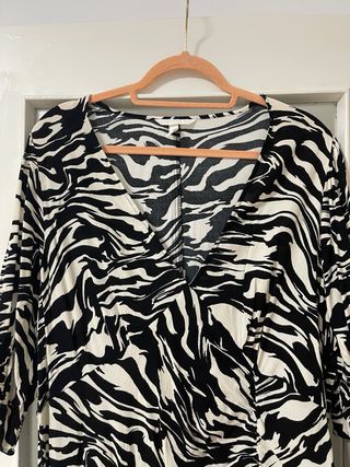 Vestido midi h&M animal Print – XXL · sin estrenar