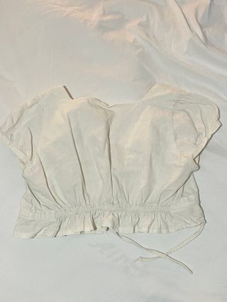 Crop top blanco talla XS