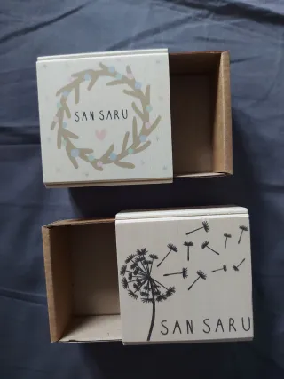 Lote 2 Cajas Joyas San Saru