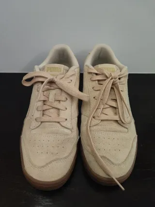 Sapatilhas Puma camurça bege