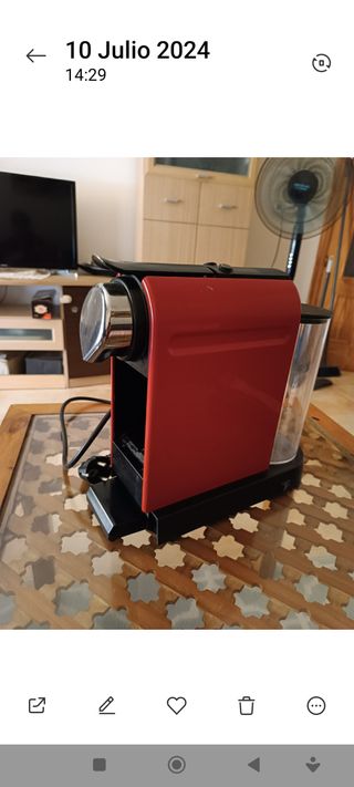 Cafetera LOR Barista Azul y cafetera Krips roja