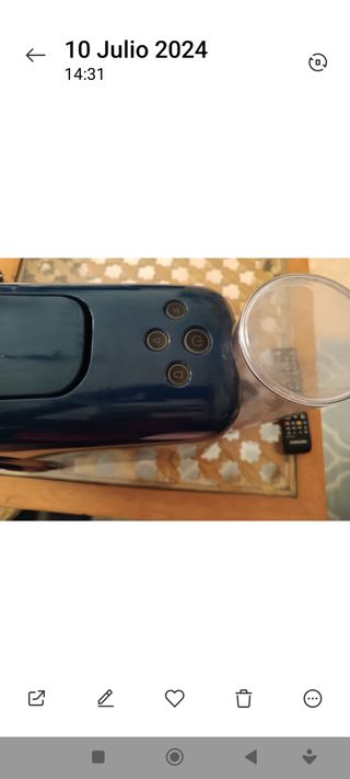 Cafetera LOR Barista Azul y cafetera Krips roja