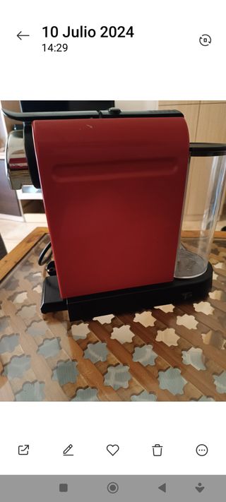 Cafetera LOR Barista Azul y cafetera Krips roja