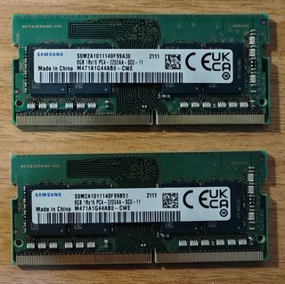2x Samsung DDR4 SODIMM 8GB PC4-3200AA