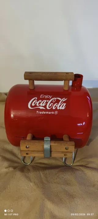 Barbacoa Coca-Cola Roja Metálica
