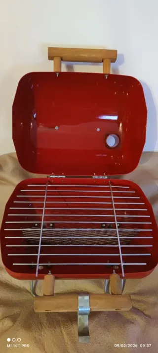 Barbacoa Coca-Cola Roja Metálica