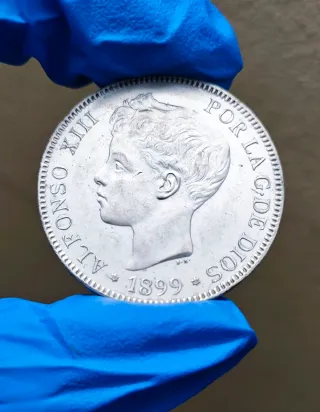 5 Pesetas España 1899 SGV Alfonso XIII estado *SC*