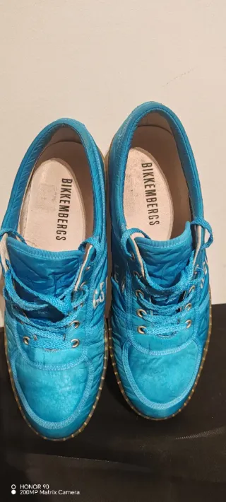 Zapatillas Bikkembergs Hombre Azul Plata